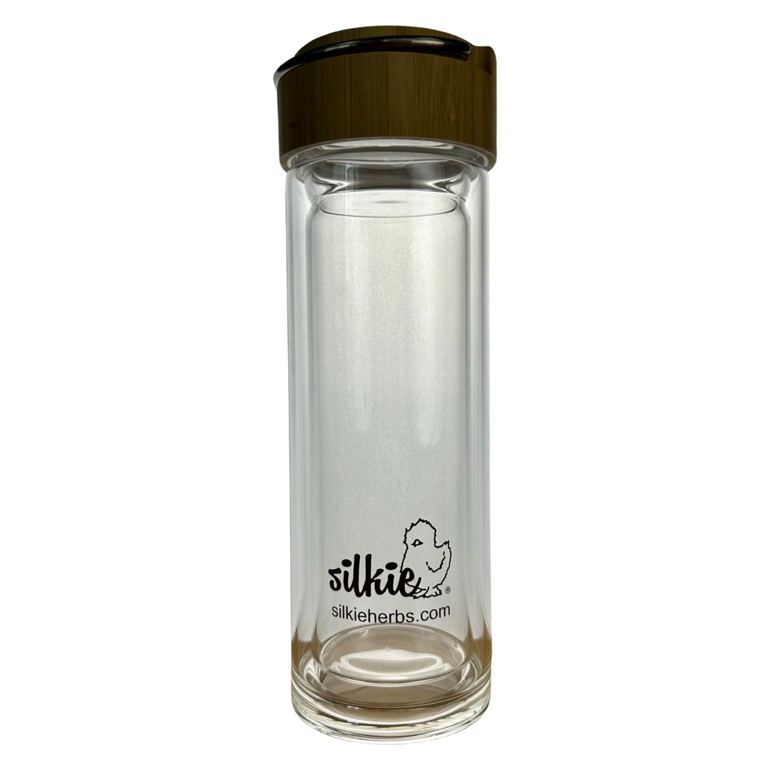 Double Wall High Borosilicate Glass Tea Bottle