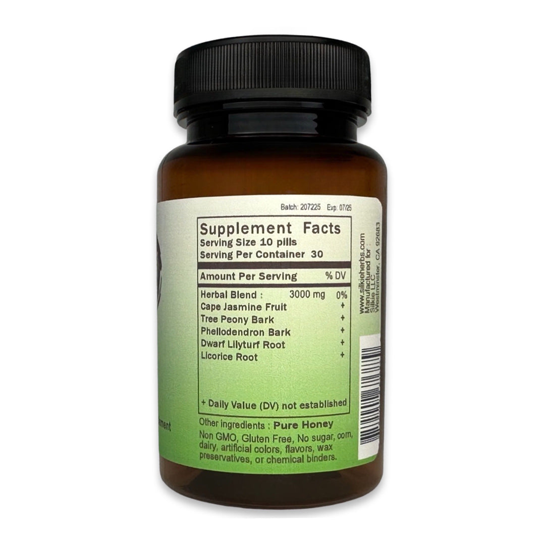 Acne herbal formula, 100% Pure natural herbs, blended, made, and packaged in the USA, Non GMO | Gluten Free | No sugar, corn or dairy  | No artificial colors, flavors, preservatives, chemical binders or wax