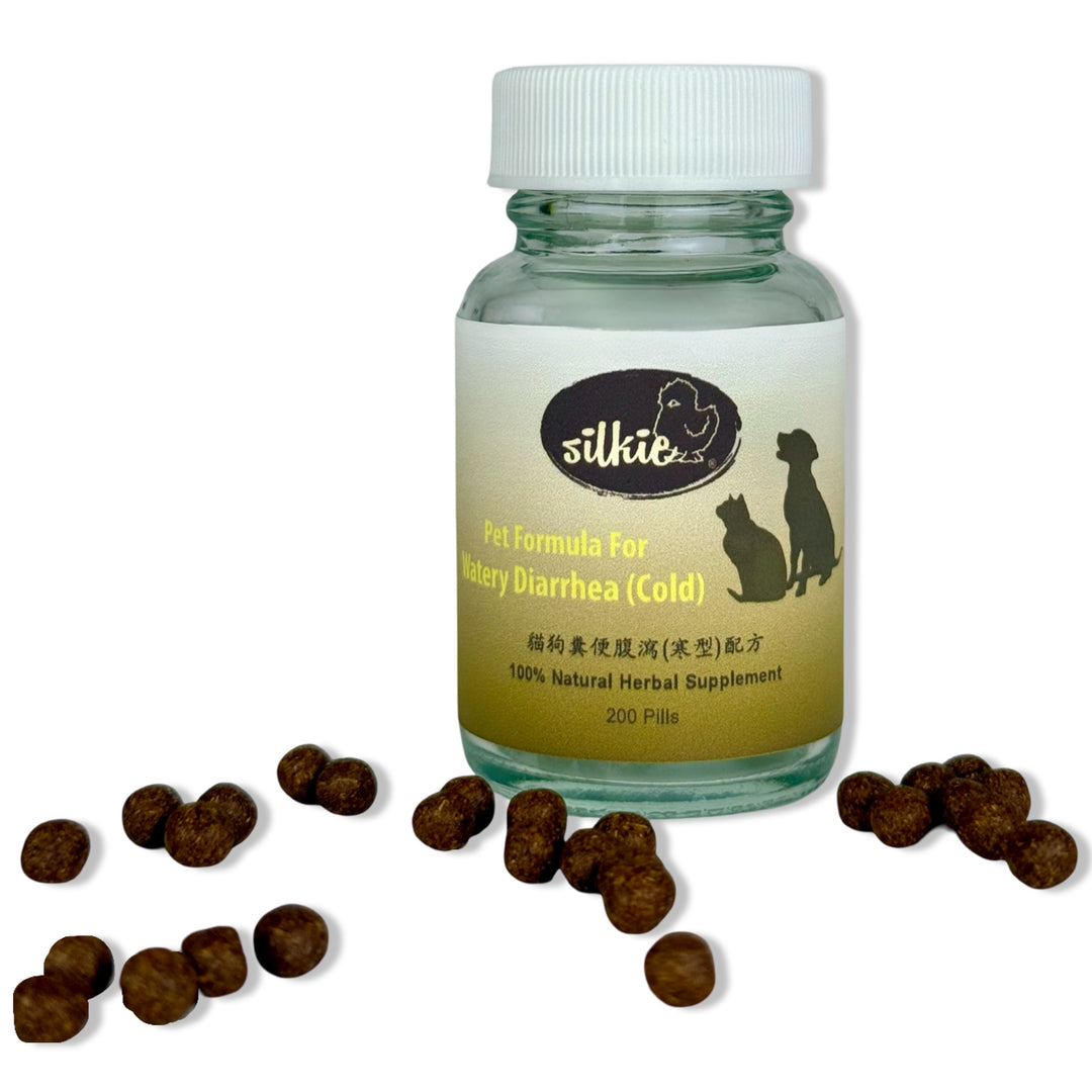 Pet Formula For Light Yellow Stools - with or without visible pieces of food, fishy or sour odor, pudding-like or loose shape, occasional gas or bloating, defecation frequency, mild nausea or vomiting, mild lethargy after meals...貓狗淡黃色糞便配方