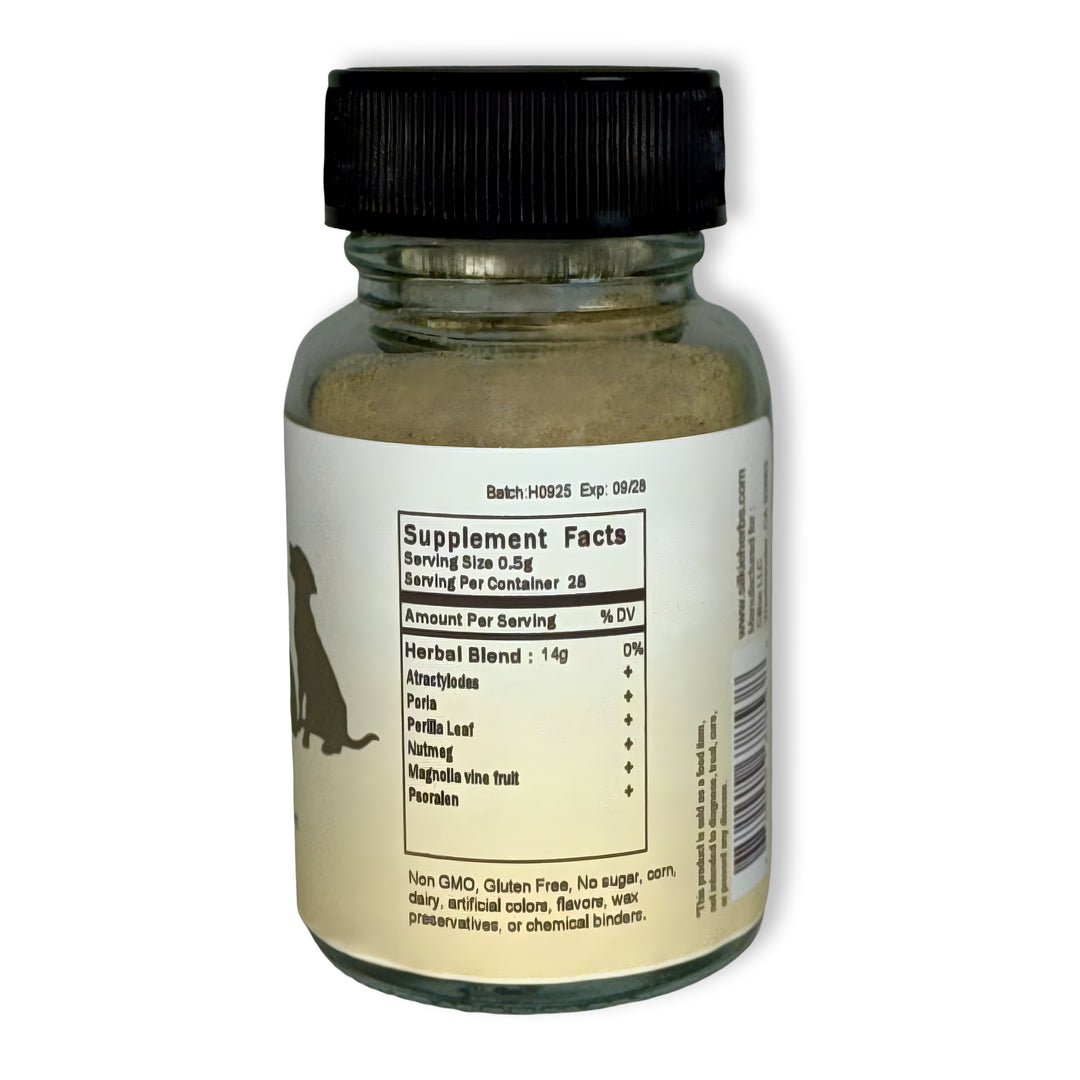 Pet Formula For Watery Diarrhea (Cold Type) - liquid stool, frequent defecation, pooping in the middle of the night, dehydration (dry nose or gums), lethargy, weight loss if prolonged, occasional vomiting...貓狗糞便腹瀉(寒型)