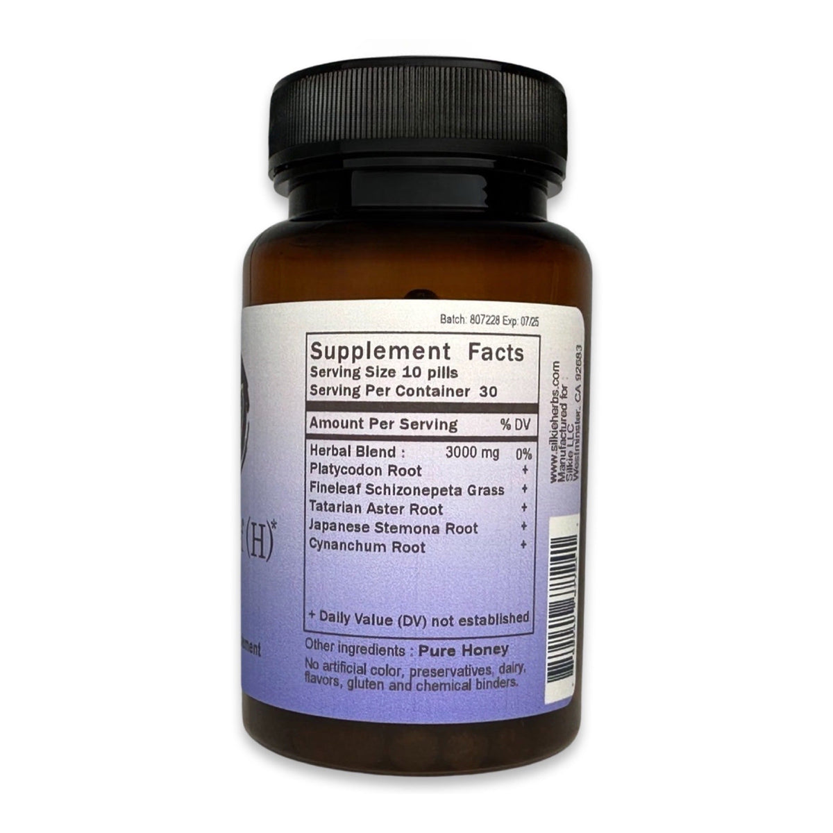 Herbal Pill Cough Relief (H) 120 pills- cough and sore, dry, itchy, or ...